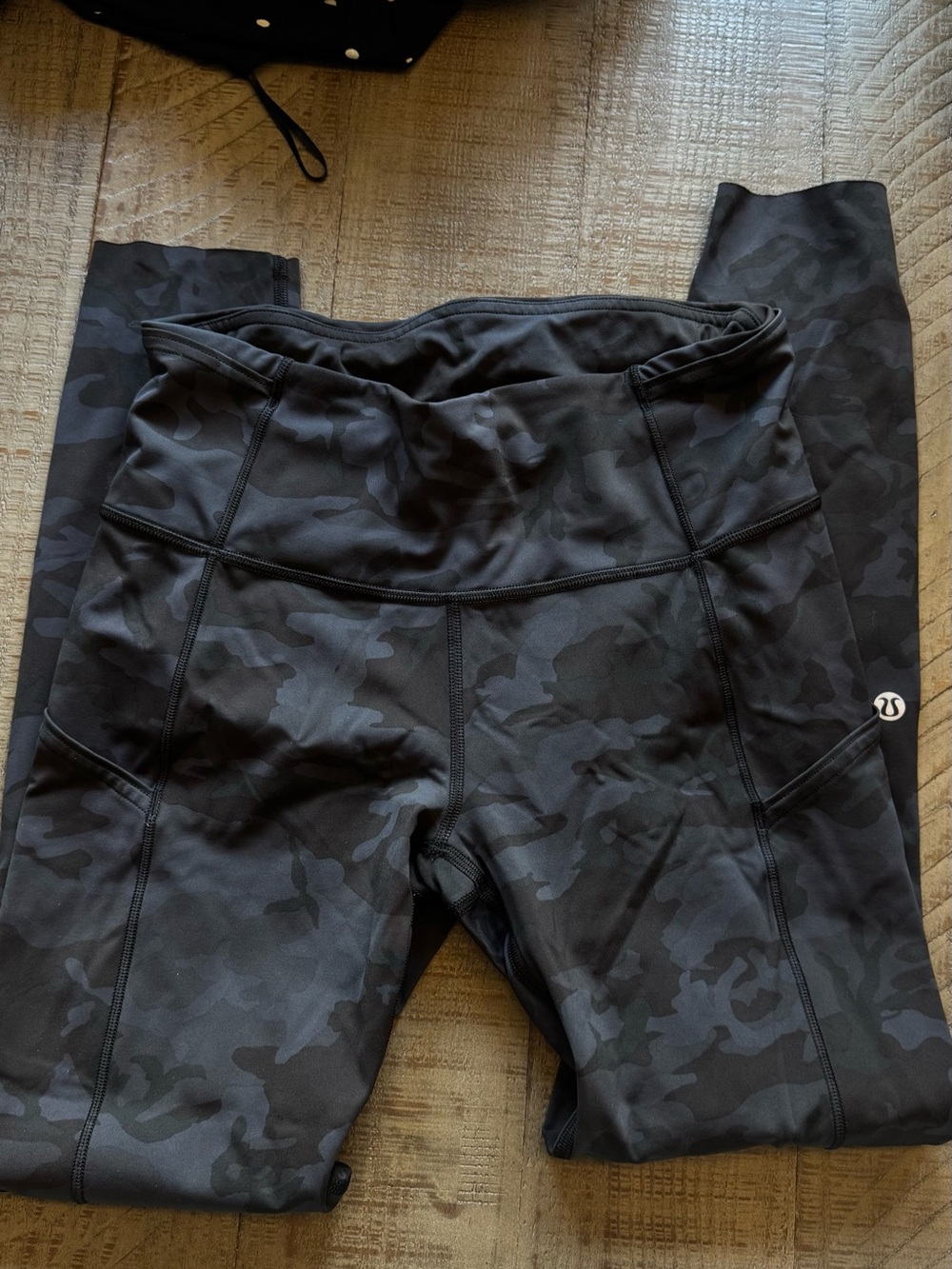 Lululemon Black Camo High-Rise Leggings
